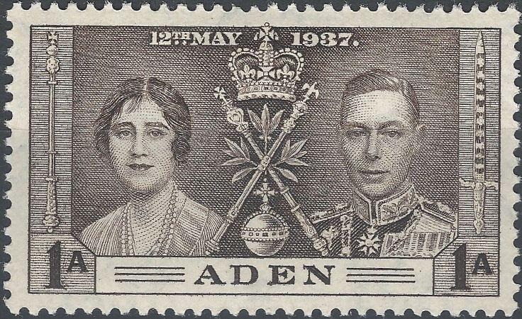 1937 Aden - SG13 GVI Coronation 1d MM